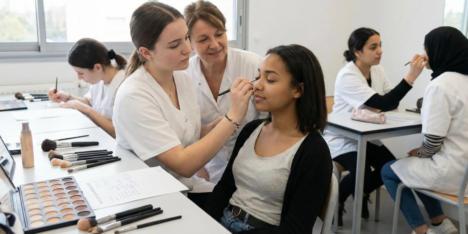 Maîtriser le Maquillage en Bac Pro ECP : Techniques, Hygiène et Progresser sur Modèle